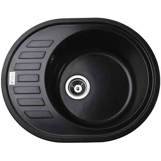 Гранітна мийка Mira ARNICA чорний 620 х 500 мм Київ