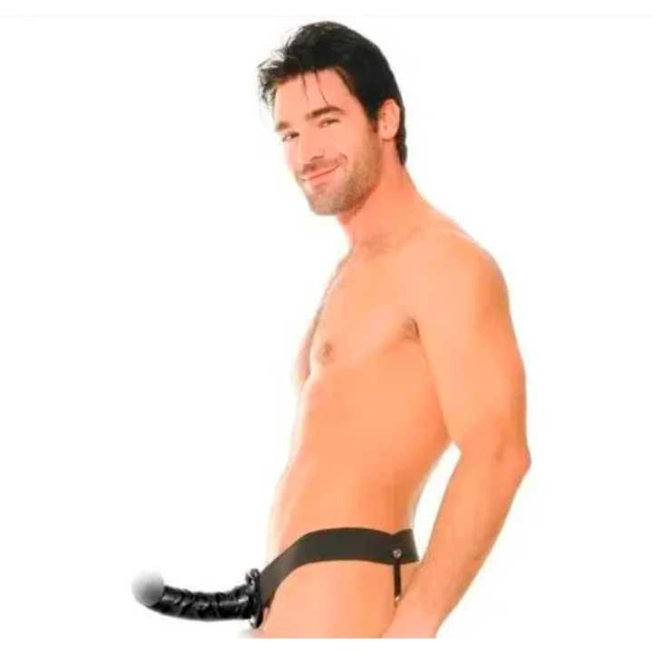 Реалістичний порожнистий страпон - 16*3,6 см - Тілесний Вінниця - фото 2