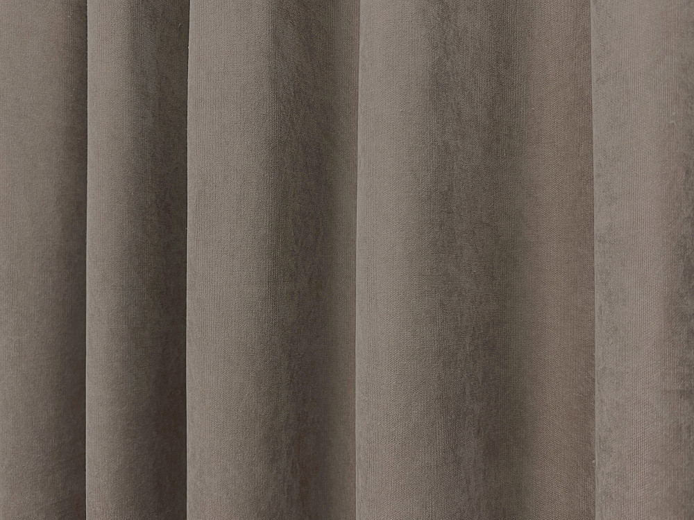 Комплект коротких штор VR-Textil Микровелюр Petek YL № 1707ш Какао 140х170 см 2 шт (35-0436) Киев - изображение 7