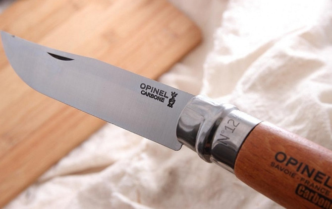 Кухонний Ніж універсальний Opinel "Carbon Steel No.12" (113120) Вуглецева сталь Нововолинськ - фото 4