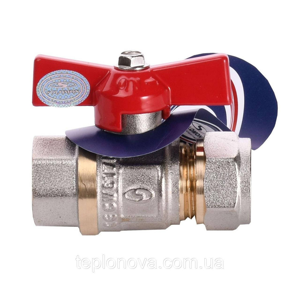 Кран шаровый SOLOMON 16х1/2″ 1184 внутр. резьба Черновцы - изображение 1