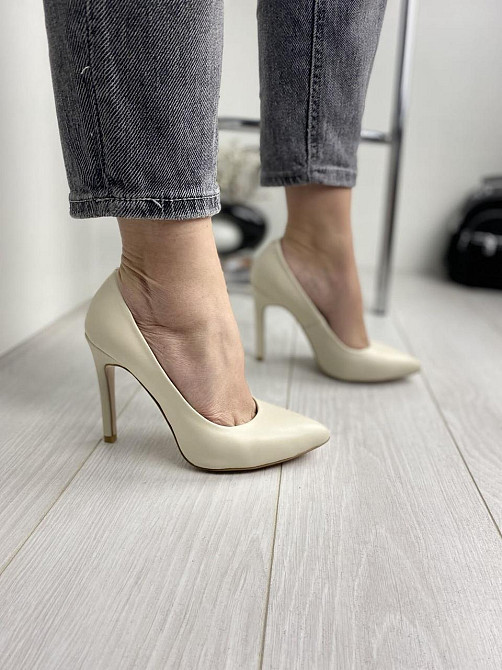 Nivelle Туфлі жіночі NIVELLE бежеві натуральна шкіра каблук 11 см 36р. 39р. (1740/10502-10512) Коломыя - изображение 6