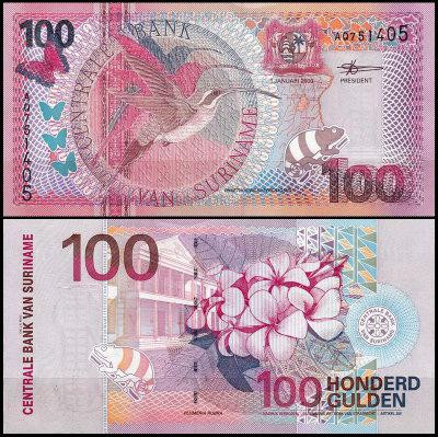 Суринам/Suriname 100 Gulden 2000 Pick 149 UNC Полтава - изображение 1