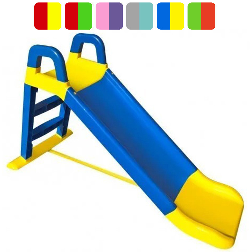 Детская горка пластиковая для дома Doloni 140 см для детей (Долони) Сине-желтый Киев - изображение 1