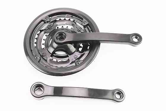 Шатуни "квадрат" 170мм, 42.34.24T MTB, чорні BL 02 (вузький), (можливі потертості) Киев