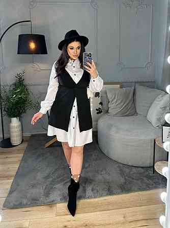 Жіноче базове плаття-сорочка + сарафан котон + дайвінг 50/52 Одеса