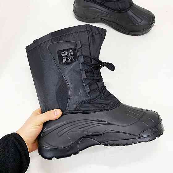 Чоловічі робочі черевики 44р, Чоботи чоловічі для риболовлі, Теплі водонепроникні чоботи RW-46 Львів