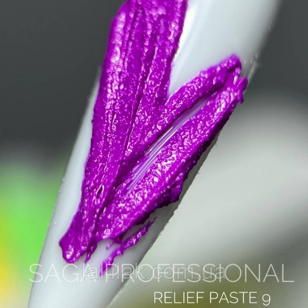 Гель для дизайну SAGA Relief Past 09 (фіолетова) 5мл Херсон - изображение 1