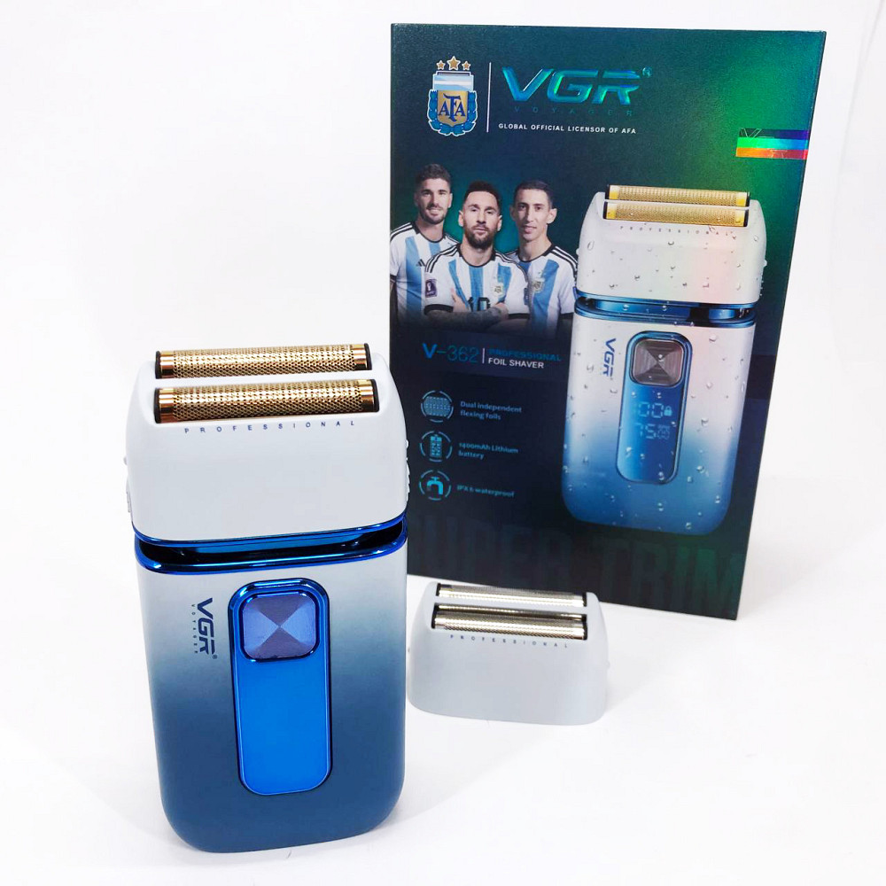 Електрична бритва з вбудованим акумулятором VGR, Чоловіча електрична акумуляторна електробритва IN-42 Львів - фото 11