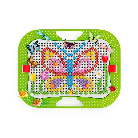 Набір - Для Занять Мозаїкою (300 Фішок, 16 Фігурок, Дошка 28Х20 Cm) Дніпро