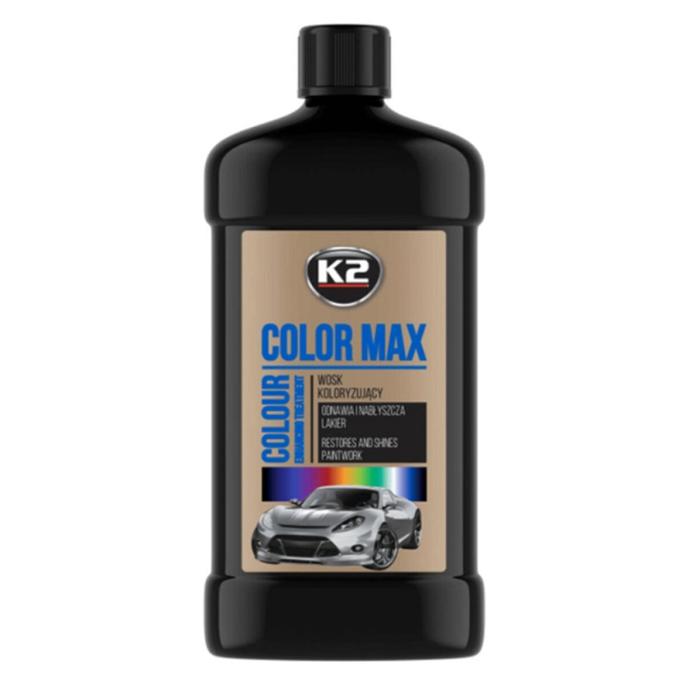 Поліроль восковий для кузова K2 Color Max чорний 500мл Київ - фото 1
