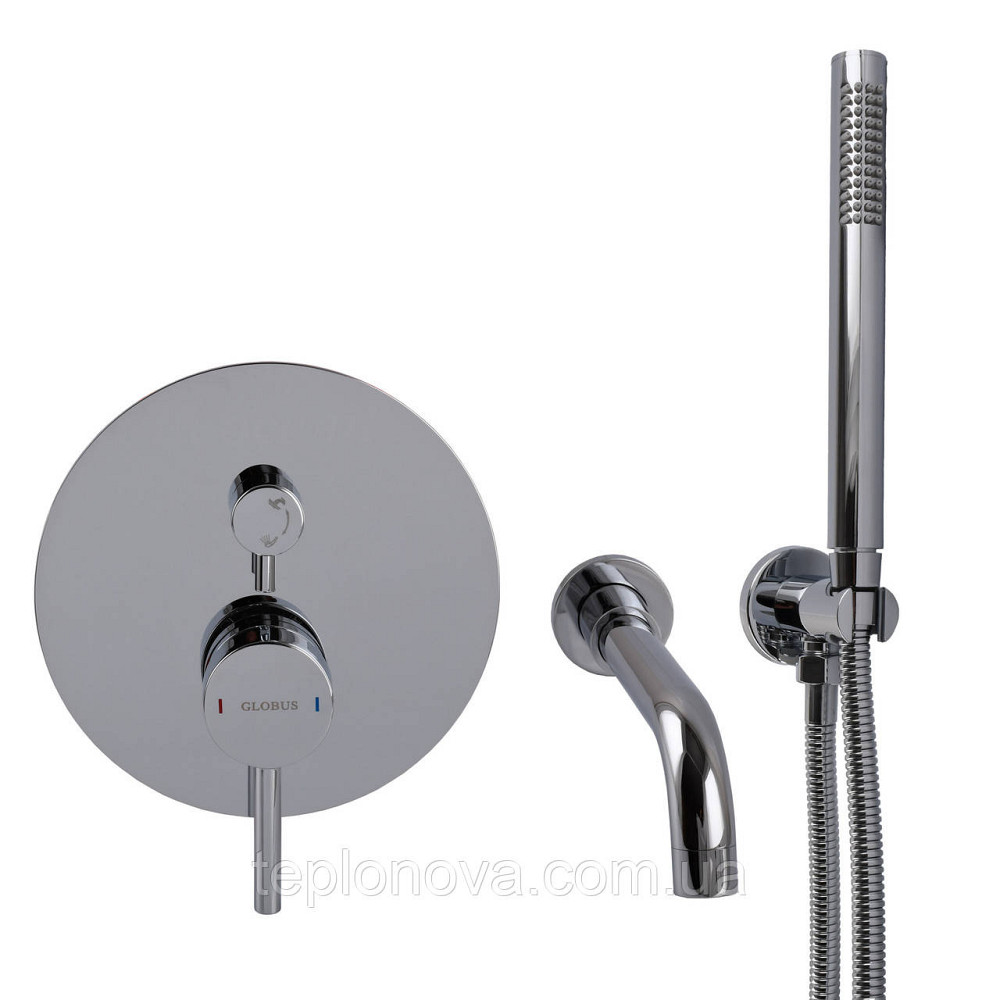 Смеситель для ванны встроенный Globus Lux LAZER Pro  GLPR-202-00-SMART Черновцы - изображение 2