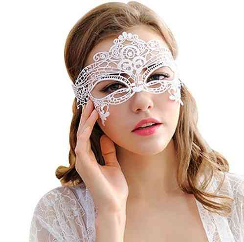 Маска на карнавал 22 на 11 см білий Київ