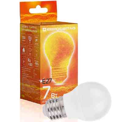 Лампочка Євросвітло 7Вт 4200К P-7-4200-27 Е27 Вінниця