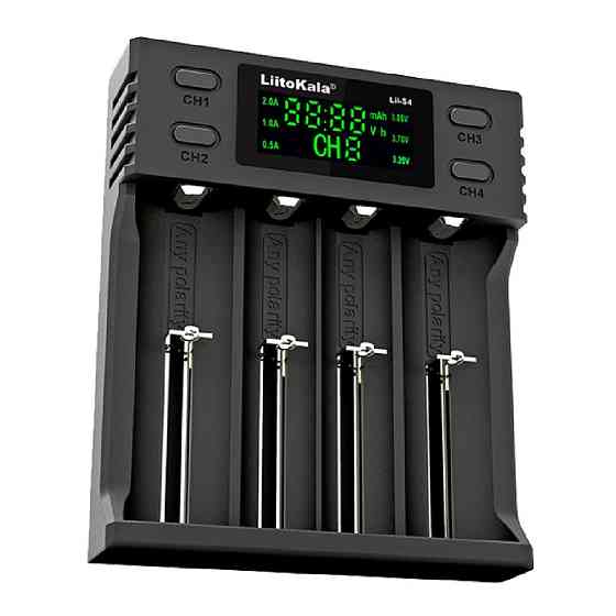 Зарядний пристрій Liitokala Lii-S4, 4 канала, Ni-Mh/Li-ion/LiFePo4, USB, LCD, Box Київ