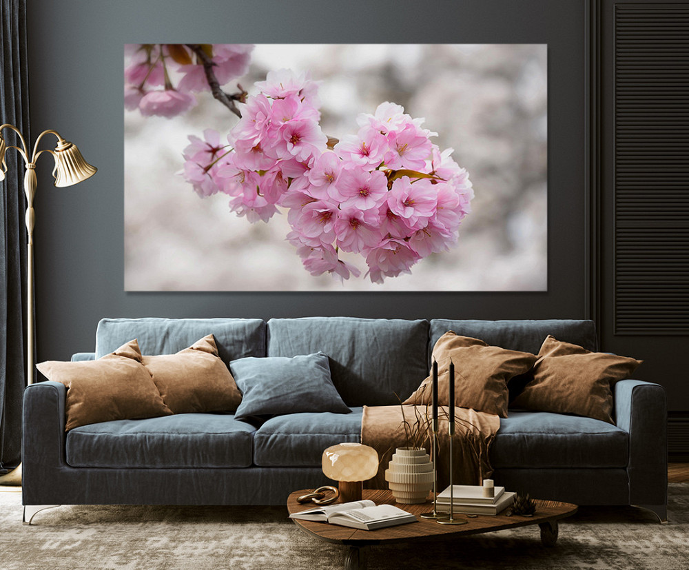 Картина холст у вітальню / спальню   Сакура    MLP_116  ( 60х30см ) 90х180см Київ - фото 3