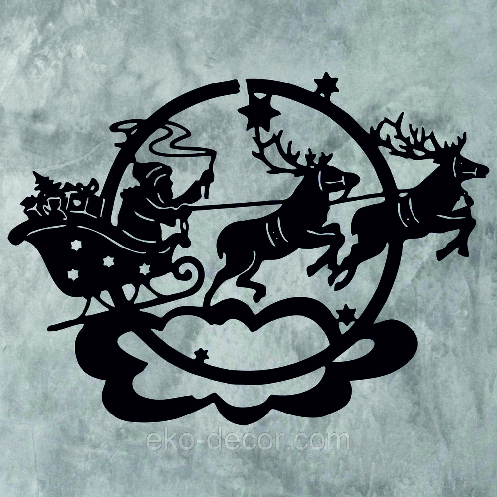 Декоративное настенное Панно «Новый год», Декор на стену 110*80 см, Чёрный Киев - изображение 7