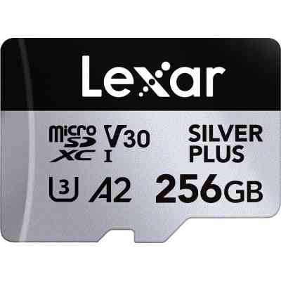 Карта пам&apos;яті Lexar 256GB microSDXC class 10 UHS-I U3 V30 A2 Professional Silver (LMSSIPL256G-BNANG) Вінниця