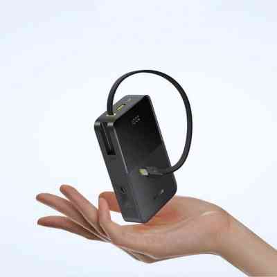 Батарея універсальна Baseus EnerFill FC51 Bipow2 Pro 20000mAh 22,5W build-in cable USB-C black (E0027701) Вінниця