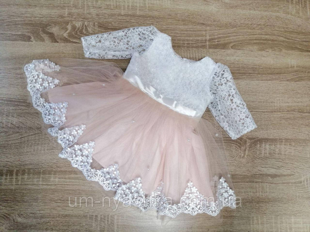 Нарядное пышное платье на годик 