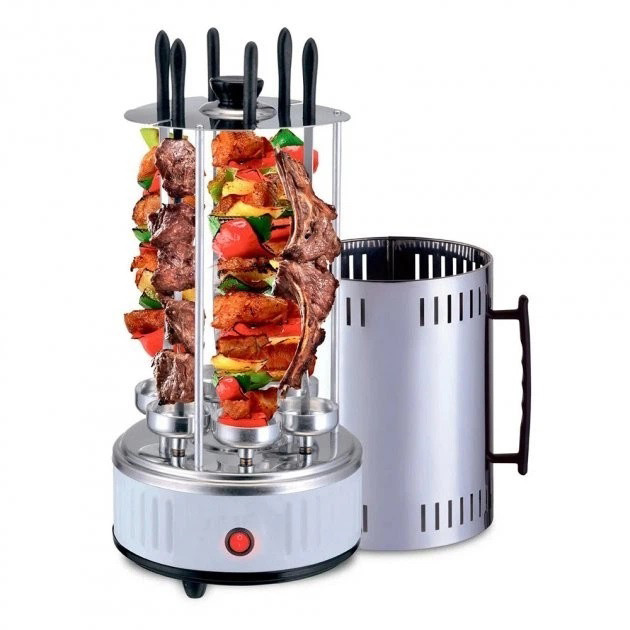 Шашличниця DOMOTEC MS-7782 нержавіюча сталь 1000 Вт 6 шампурів CR-55 Львів - фото 2