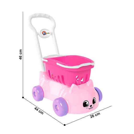 Іграшковий візок Котик ТехноК 7587TXK з кошиком Вінниця