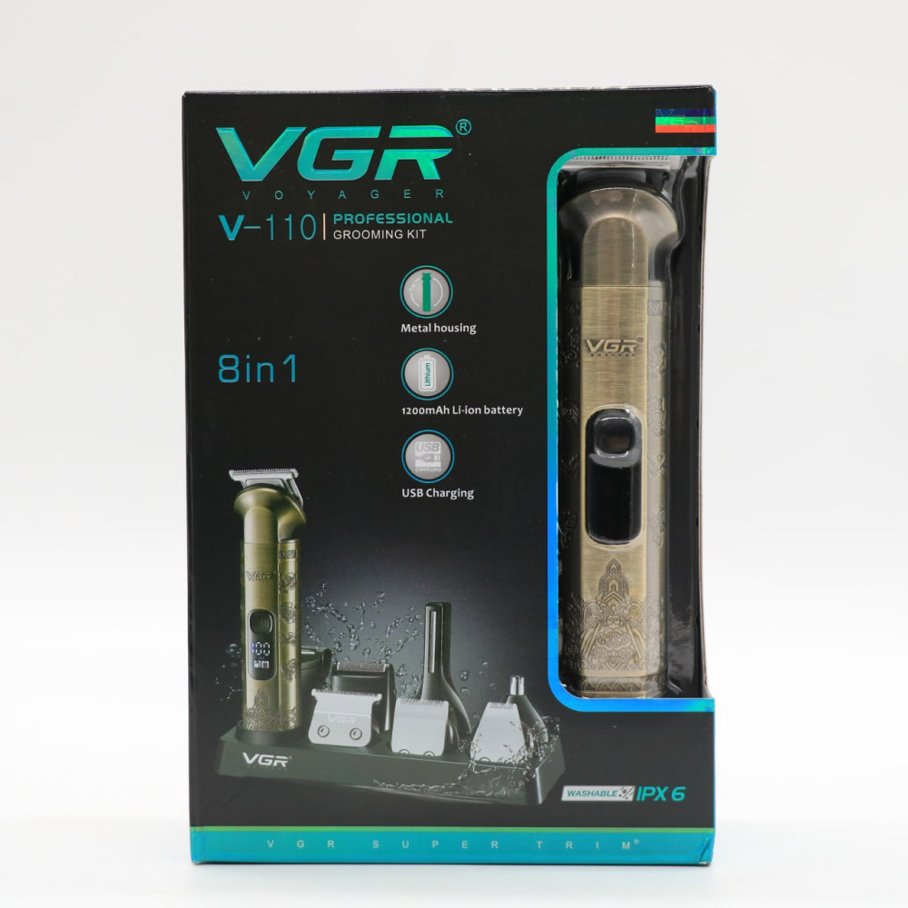Аккумуляторная машинка для стрижки 8в1,с LED дисплеем,VGR V 110 SBR Киев - изображение 10
