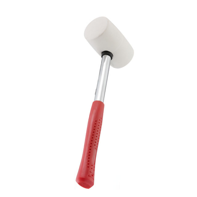 Киянка гумова, 450 г, 50 мм, бiла гума, металева ручка INTERTOOL HT-0227 Киев - изображение 2