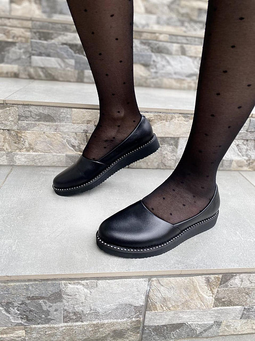 BOGATKO Балетки жіночі BOGATKO 8131 чорні (весна-осінь, шкіра натуральна) (3543) Коломыя - изображение 2