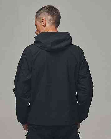 Армійська чоловіча демісезонна куртка чорна 4Wstretch , водонепроникна тактична куртка чорна Львів