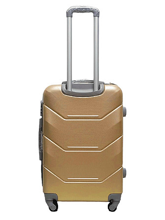 Чемодан пластиковый MILANO BAG 147 средний 65 см шампань Киев - изображение 3