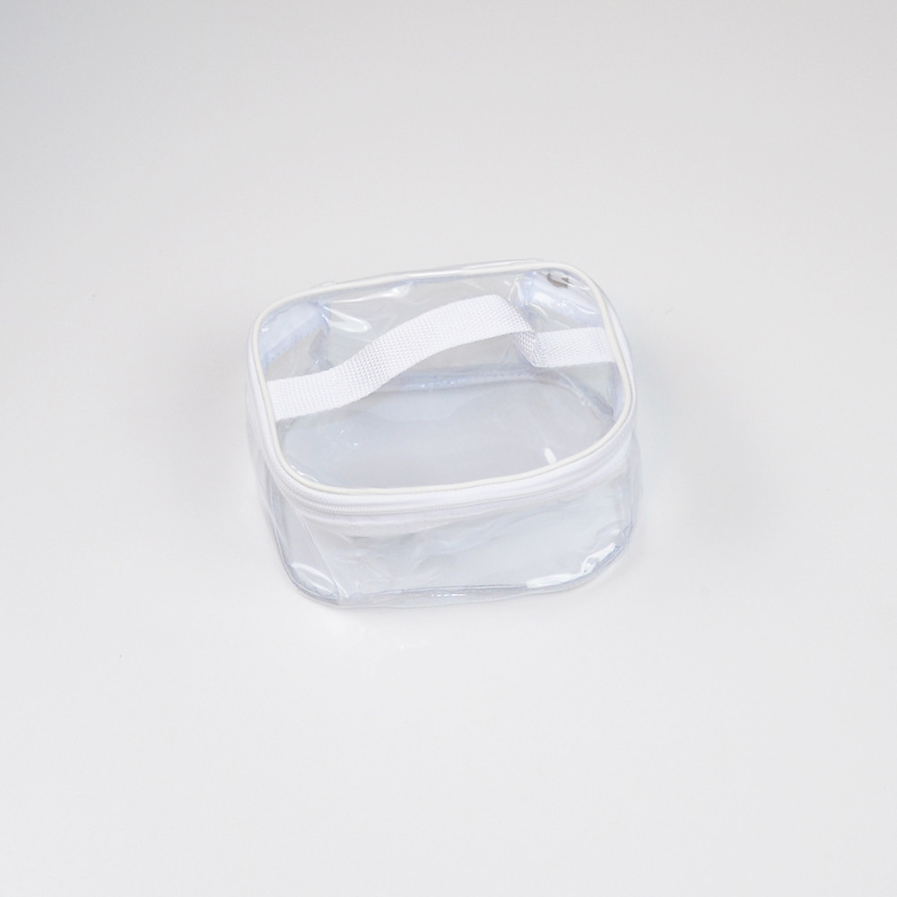 Прозора прямокутна силіконова косметичка М p006-white (біла) Суми - фото 3