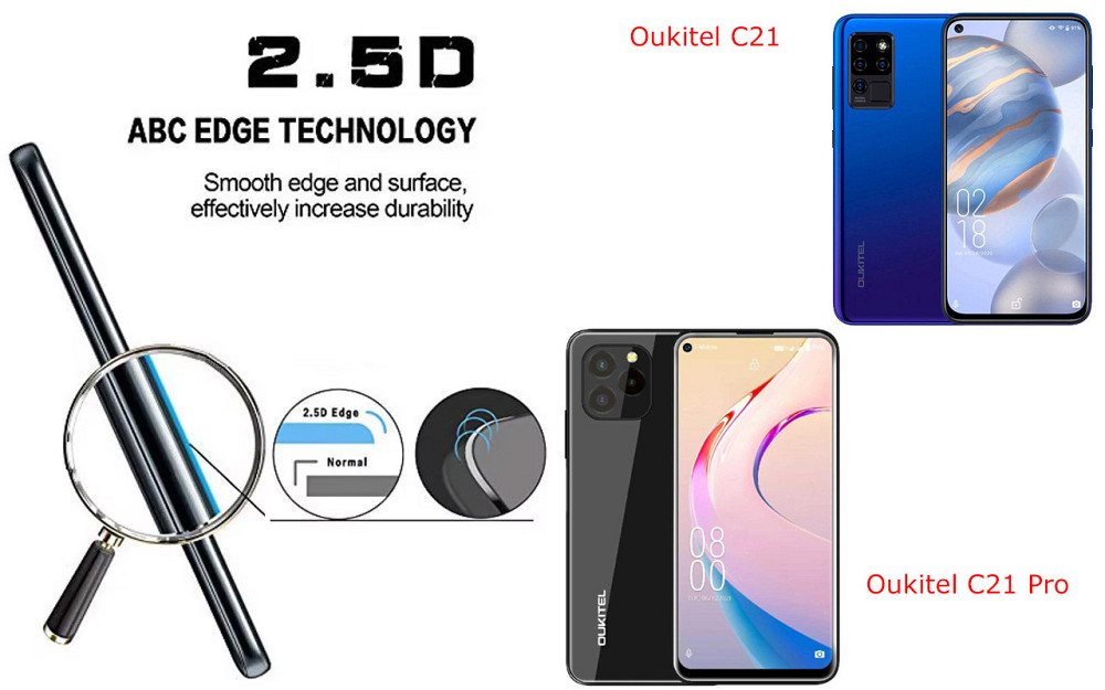 Захисне скло ArmorGlass для Oukitel C21, Oukitel C21 Pro – стійке до подряпин та ударів Київ - фото 2