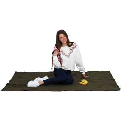 Плед Home Line 4 в 1 фліс хаки 140х190см (154008) Вінниця