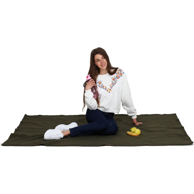 Плед Home Line 4 в 1 фліс хаки 140х190см (154008) Вінниця - фото 4