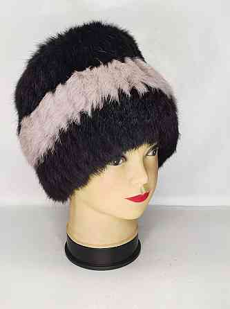 Шапка женская меховая Кубанка Рената Пудровый Харьков