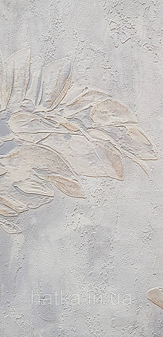 Шпалери вінілові на флізеліні Grandeco Anita1,06х10 гілки листя структурні сірі Київ - фото 3