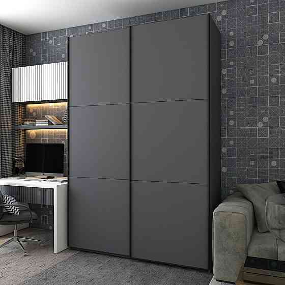 Шафа купе G-Caiser Антрацит/Антрацит 2 ДСП / 3 частини 160х60х240 (42005412) (DRS-012245) Львів