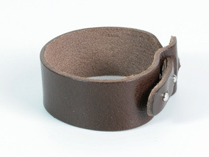 Браслет однокольоровий із натуральної шкіри Київ - фото 1