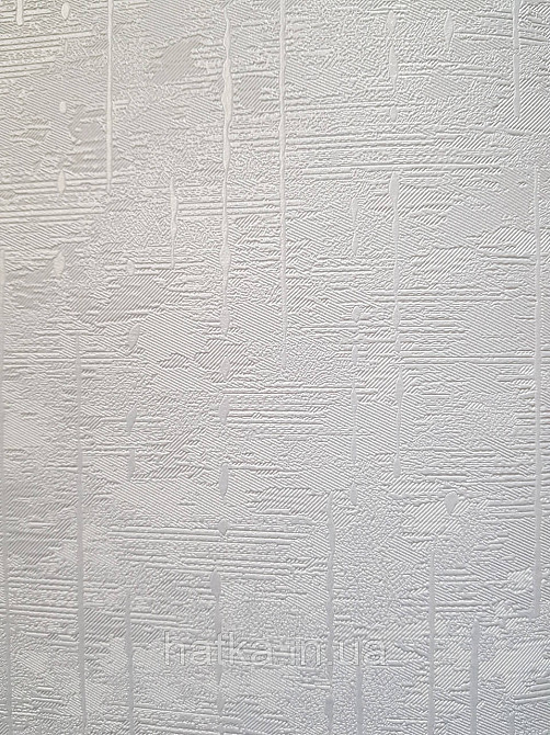 Шпалери метрові вінілові на флізеліні Sintra Structure під штукатурку біло-сірі сріблясті зі смужкою 524008 Київ - фото 2