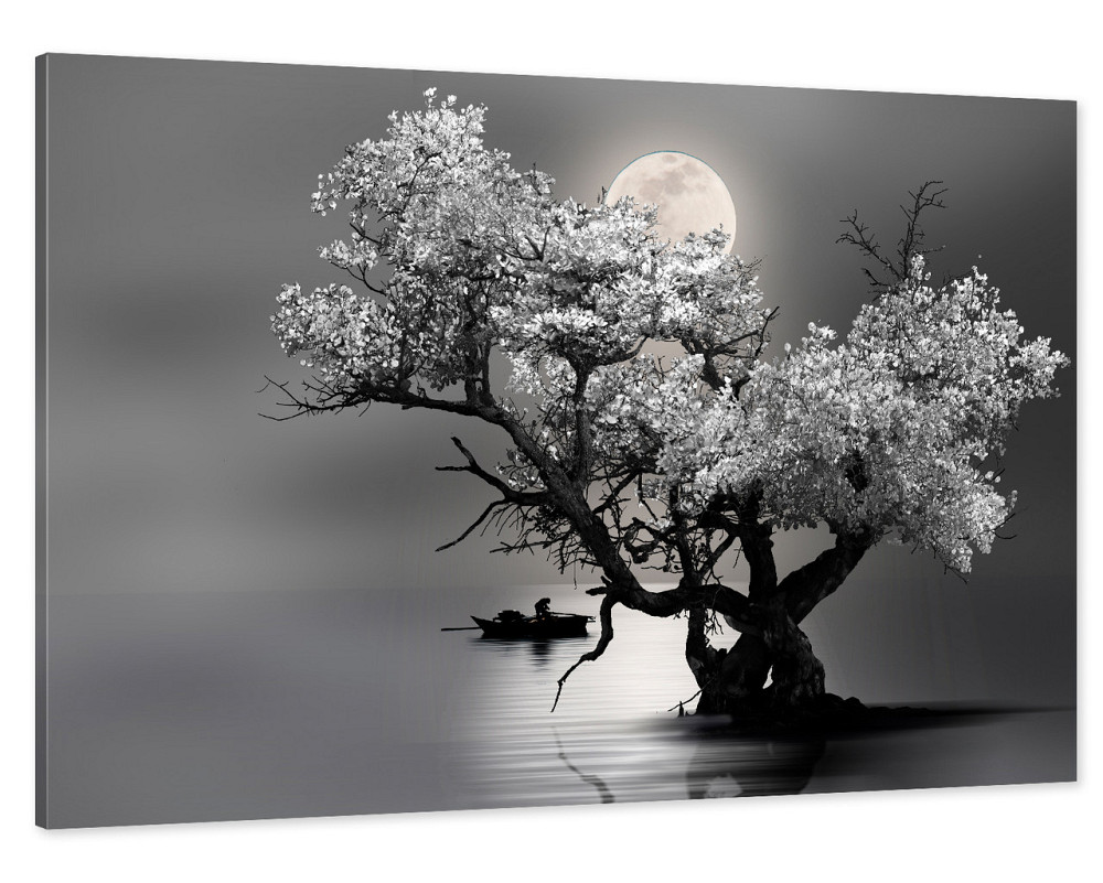 Картина холст в гостиную / спальню  Дерево в місяці   MLP_23 60x100 см Киев - изображение 1