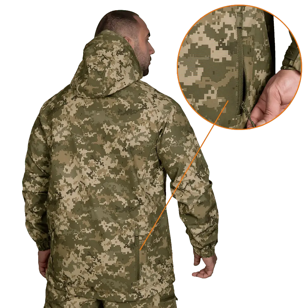 Куртка мужская теплая CM Stalker SoftShell (Пиксель) L Киев - изображение 3