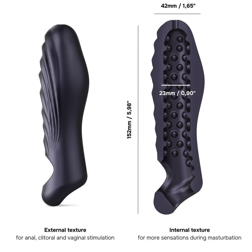 Насадка на член Manwan RYZER - Black Plum Sex Aura Киев - изображение 2