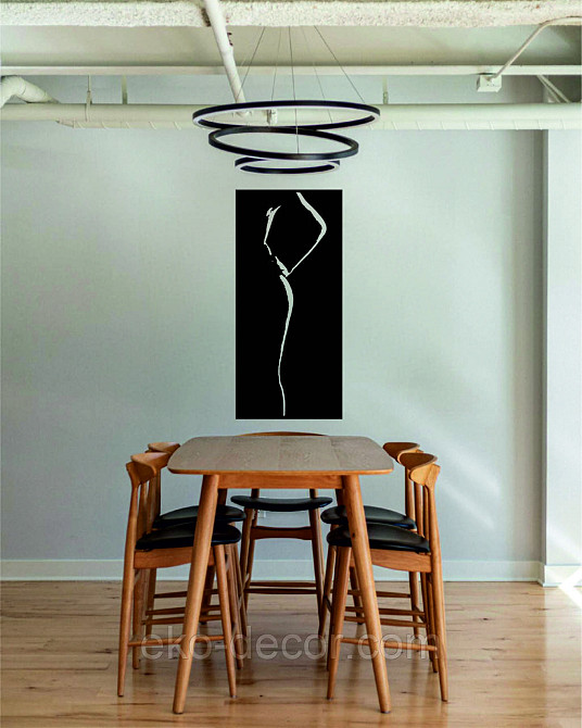 Декоративное настенное Панно «Женский Образ», Декор на стену 110*51 см, Черный Киев - изображение 8