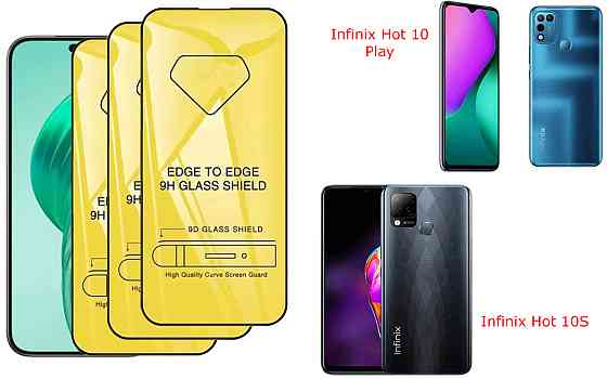 Захисне скло DefenzoGlass для Infinix Hot 10 Play, Hot 10S – подвійна міцність Київ