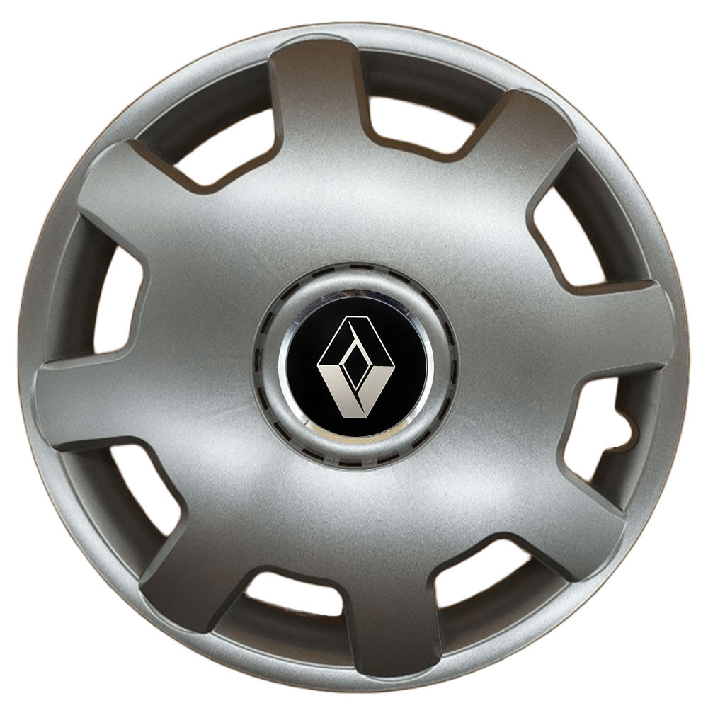 Автомобільні модельні ковпаки R13 Renault 105 4шт, SJS, сріблясті Київ - фото 1