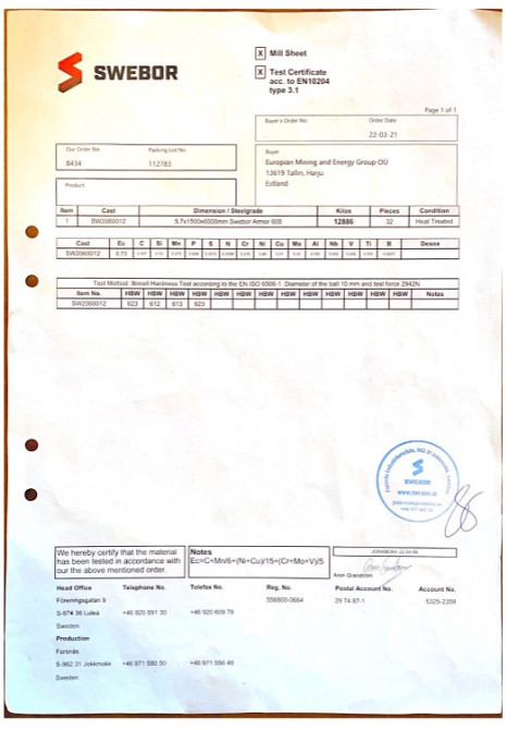 Комплект бронеплит для плитоноски 4-го класса Armox 600 25х30см (5.7мм 3.3 кг) Бронепластины Винница - изображение 9