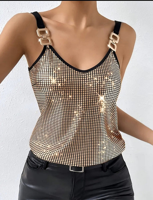 Топ жіночий золотистий Смела - изображение 5