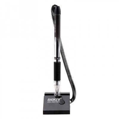 Ручка гелева Baoke настільна з грипом 0.5 мм, чорна (PEN-BAO-NO850-B) Вінниця - фото 1