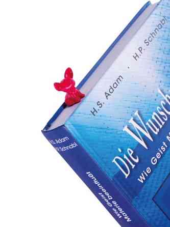 Закладка книжная Troika, розовая Ровно